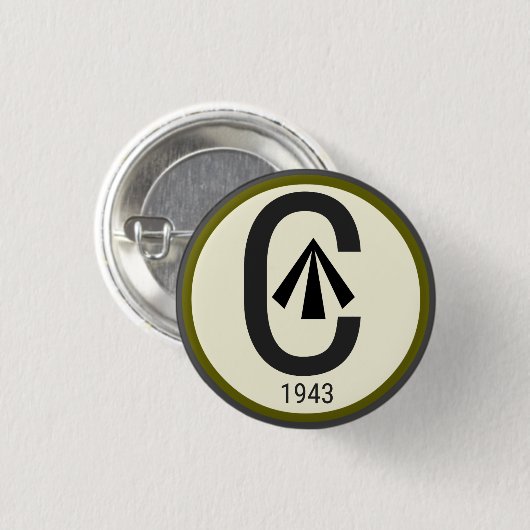 wwII Spearhead-Logo Kanada Button (Vorne & Hinten)