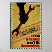 WWII-Style Designer-Poster Poster (Vorne)