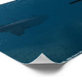 WWII Sub Battle Poster (Ecke)