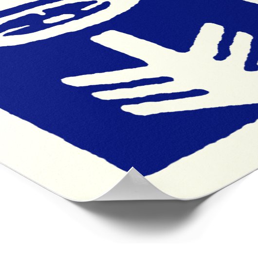 WWII Swiss Motorrad Company, blau Poster (Ecke)