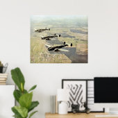 WWII - Three Messerschmitt ME-110 Poster (Heimbüro)