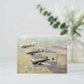 WWII - Three Messerschmitt ME-110 Postkarte (Stehend Vorderseite)