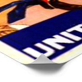 WWII US Army Uncle Sam Poster (Ecke)