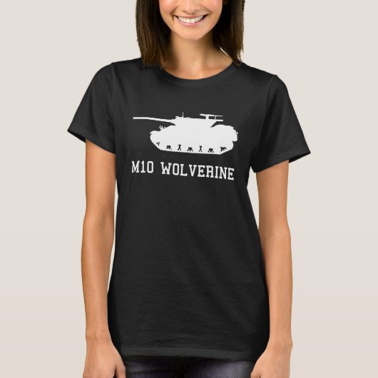 WWII US Tank M10 Wolverine Silhouette (Vorderseite)