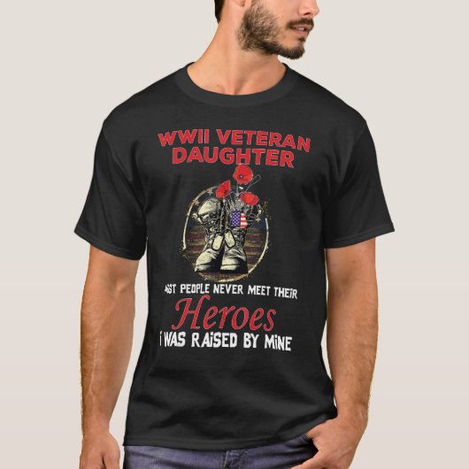 Wwii Veteran Daughter Die meisten Menschen treffen T-Shirt (Vorderseite)