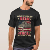 Wwii Veteran Son wurde ich von meinem Helden Fath T-Shirt (Vorderseite)