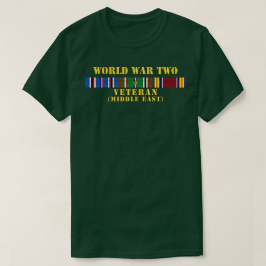 WWII Veteran w MIDDLE SVC T-Shirt (Design vorne)