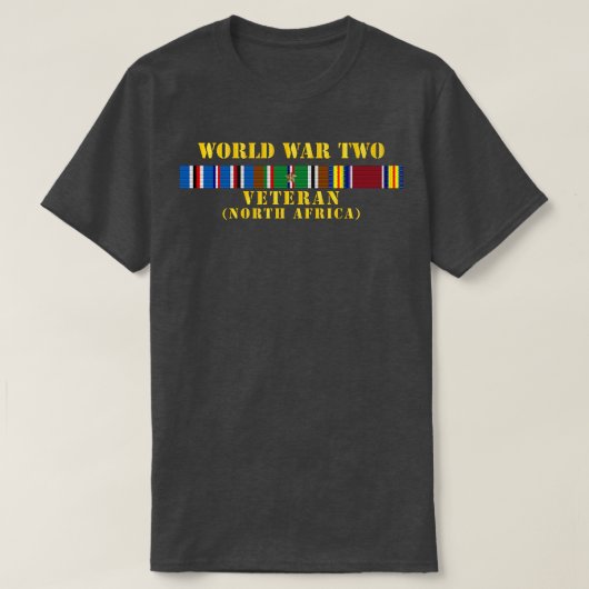 WWII Veteran w NORTH AF SVC T-Shirt (Design vorne)