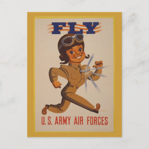 WWII-Vintage-Plakat-Postkarte Postkarte
