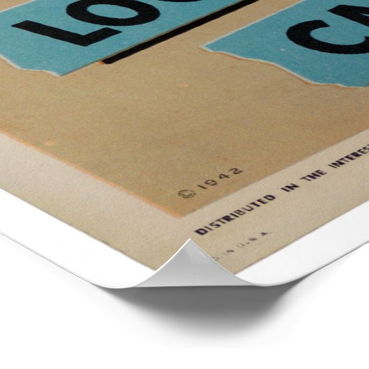 WWII Vintage Poster (Ecke)