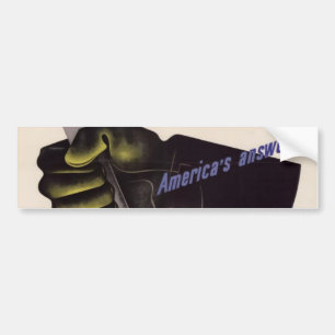 WWII Vintage Poster Autoaufkleber