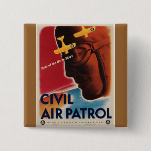 WWII Vintage Poster Button