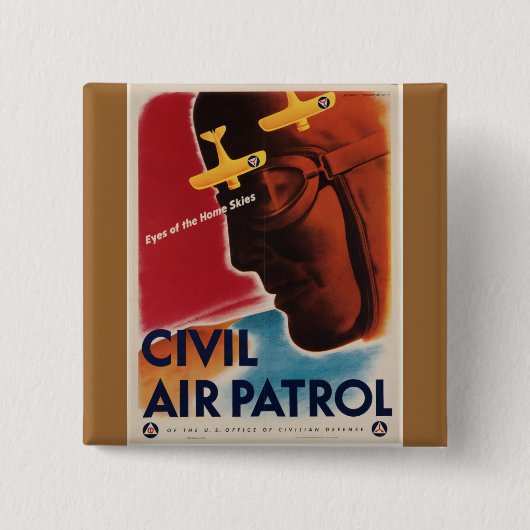 WWII Vintage Poster Button (Vorderseite)