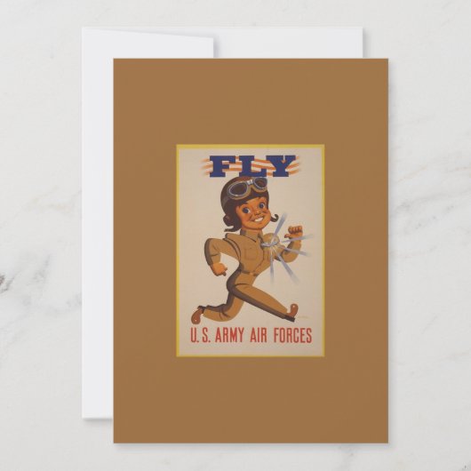 WWII Vintage Poster Einladung (Vorderseite)