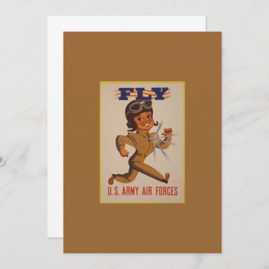 WWII Vintage Poster Einladung (Vorne/Hinten)