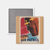 WWII Vintage Poster Magnet (Vorderseite/Rückseite)