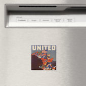 WWII Vintage Poster Magnet (In Situ (Geschirrspüler))