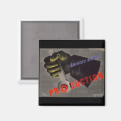 WWII Vintage Poster Magnet (Vorderseite/Rückseite)