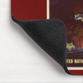 WWII Vintage Poster Mouse Pad Mousepad (Ecke)