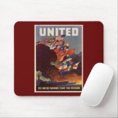 WWII Vintage Poster Mouse Pad Mousepad (Mit Mouse)