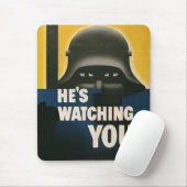 WWII Vintage Poster Mouse Pad Mousepad (Mit Mouse)