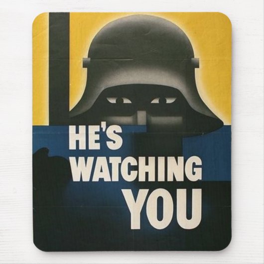 WWII Vintage Poster Mouse Pad Mousepad (Vorne)