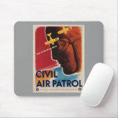 WWII Vintage Poster Mousepad (Mit Mouse)