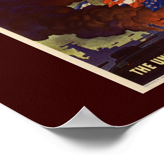 WWII Vintage Poster Poster (Ecke)