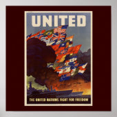 WWII Vintage Poster Poster (Vorne)