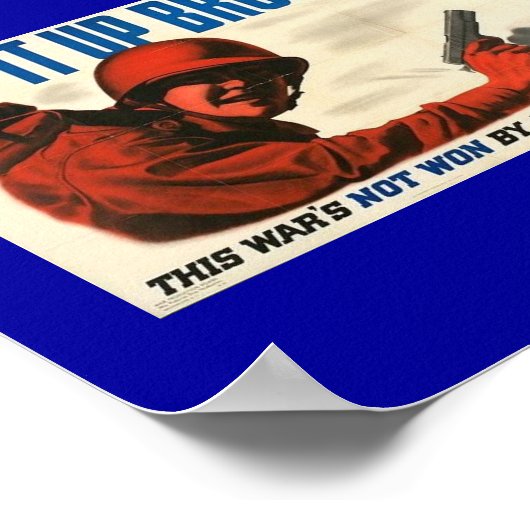 WWII Vintage Poster Poster (Ecke)