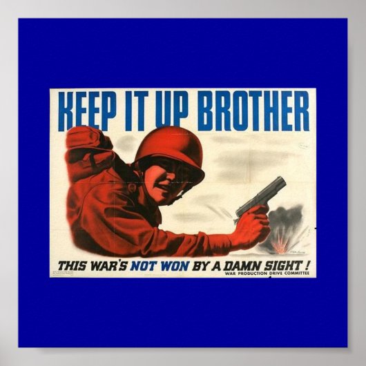 WWII Vintage Poster Poster (Vorne)