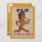 WWII Vintage Poster Postkarte (Vorne/Hinten)