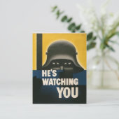 WWII Vintage Poster Postkarte (Stehend Vorderseite)