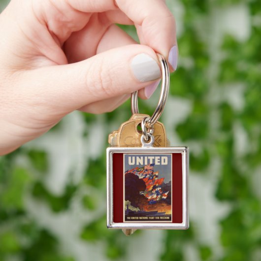 WWII Vintage Poster Schlüsselanhänger (Hand)