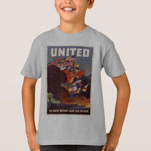 WWII Vintage Poster-Shirt T-Shirt (Vorderseite)