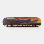 WWII Vintage Poster Skateboard (Horizontal)