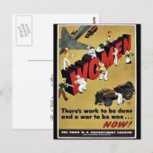 Wwii Women Postkarte (Vorne/Hinten)
