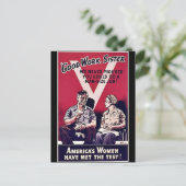 Wwii Women Postkarte (Stehend Vorderseite)