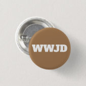 WWJD Knopf Button (Vorne & Hinten)