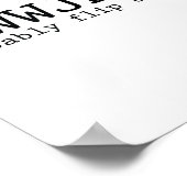 Wwjd Probably Flip Tables Christian Humor  Poster (Ecke)