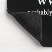 Wwjd Probably Flip Tables Funny Christian Humor Mousepad (Ecke)