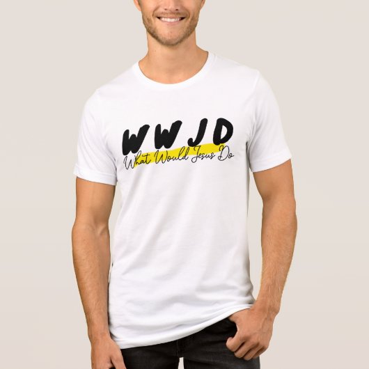 WWJD Shirt – Minimalist Highlight Design (Vorderseite)