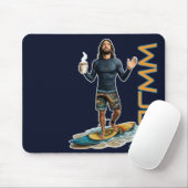 WWJD Surfer Vibes, Täglich Jesus, Täglicher Glaube Mousepad (Mit Mouse)