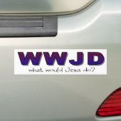 "WWJD" was Jesus tun würde Autoaufkleber (Auf Auto)