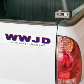 "WWJD" was Jesus tun würde Autoaufkleber (Auf Lkw)