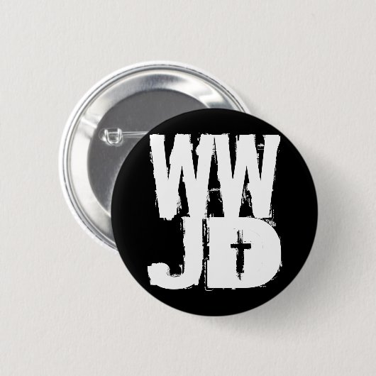 WWJD, was Jesus tun würde Button (Vorne & Hinten)
