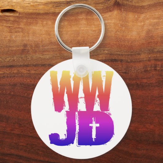 WWJD, was Jesus tun würde Schlüsselanhänger (Vorderseite)
