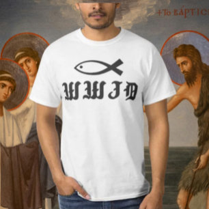 WWJD   Was täte Jesus? Freundlichkeit Inspiriert T-Shirt