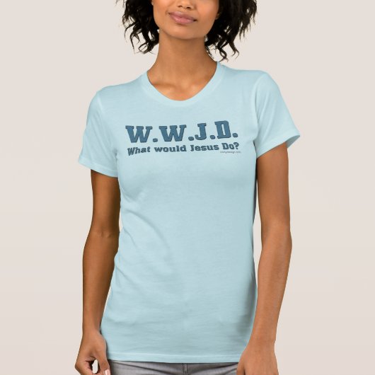 WWJD? Was würde Jesus tun? T-Shirt (Vorderseite)