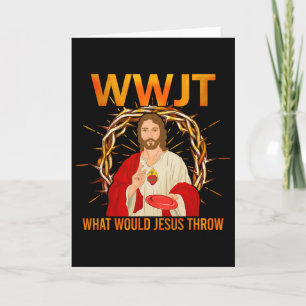 Wwjt Was Jesus werfen würde Disc Golf Spaß Karte